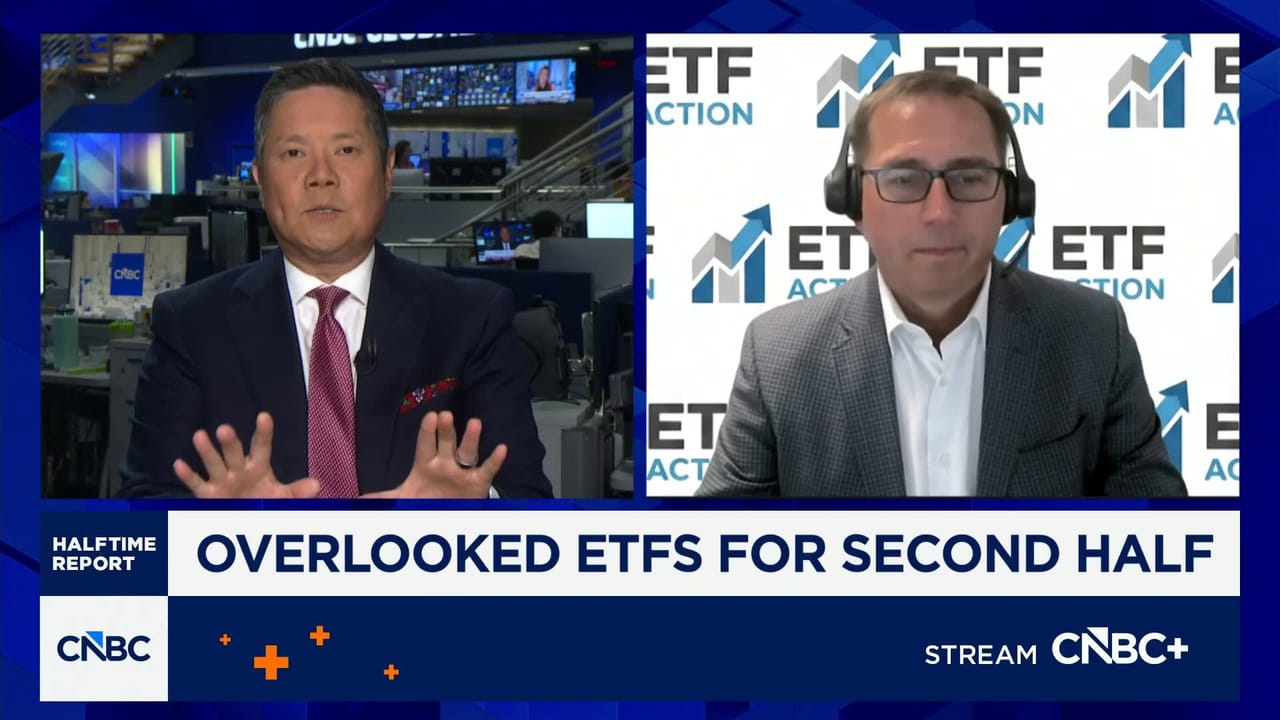 CNBC interview discussing overlooked ETFs for the second half of the year.